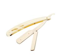 Beaupretty 1 Pc rasoir portable rasage coiffeur barbir coiffeuse liseur cheveu haircut hair clipper beard trimmer coifeuse barber coupe-visage outil de taille de barbe Acier inoxydable Golden