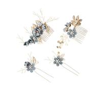 Beaupretty 1 Peigne à Cheveux Mariage Mariée Peigne Côté Cheveux Peigne Latéral Strass Pinces à Cheveux Fleurs Pour Femmes Coiffant Accessoires De Cheveux De Fille De Fleur Bandeau Abs