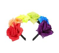 Beaupretty 1 Pièce bandeau de couronne de mariée rose bandes Mariage filles hair charms hair toppers accessoires de cheveux de mariée accessoire de coiffure de performance polyester Colorful