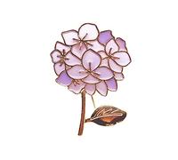 Beaupretty 1 Pièce broche corsage broche goupille broche créative épingle à fille broches de corsage broche de vêtements broche de fête Broche de femme alliage Violet,mauve
