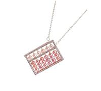 Beaupretty 1 Pièce Collier De Perles D'abaque Clavicule Femme Boulier Collier Élégant Décoration Du Cou De Cou Attrayant Pendentif Suspendu Au Cou Bijoux De Cou Douce