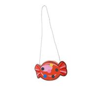 Beaupretty 1 Pièce Messager Bonbon Enfant École Bandoulière Faire La Fête Mignon Poche Halloween en Forme De Filles Sachet Petit Mesdames Orange Métal