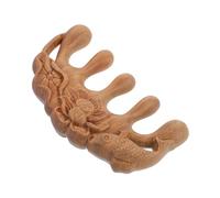 Beaupretty 1 pièce Peigne de Massage Bois de Verawood Peigne Coiffant et Antistatique pour Démêler et Masser Accessoire de Beauté Naturel et Durable