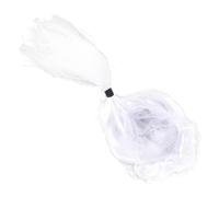 Beaupretty 1 Pièce Perruque de Juge Blanche pour Cosplay Accessoire de Déguisement Halloween Costume de Fête Unisexe Réutilisable et Lavable