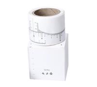 Beaupretty 1 Rouleau règle de sourcil de mesure de tatouage autocollants clairs autocollants de maquillage sourcils autocollant Stickers pour sourcils règle à sourcils adhésive Papier blanche
