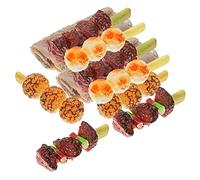 Beaupretty 10 pièces Barbecue Brochettes Simulées pour Garçon Fille Décorations Imitation Alimentaire pour Jeu de Cuisine et Jeu de Rôle