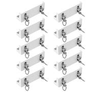 Beaupretty 10 Pièces Boîte de Rideau Double Rail Aluminium Silencieuse avec Accessoires Intégrés pour Fenêtres Design et Installation Facile
