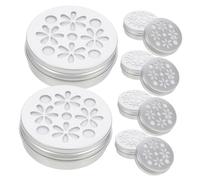 Beaupretty 10 Pièces Boîte Diffuseur Aluminium Boîte Fraîcheur Parfum Naturel Diffuseur Parfum Pratique Décor Intérieur Design Sécurisé pour Chambre Bureau Voiture