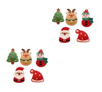 Beaupretty 10 Pièces cheveux de noël pour les enfants hair charms hair toppers épingles à cheveux fille accessoires pour cheveux de Noël pinces à cheveux enfants pour filles clip latéral