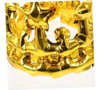 Beaupretty 10 Pièces Couronne Gonflable Aluminium Doré pour Fête Danniversaire Accessoire Cosplay et Décoration Festival Chapeau de Roi Confortable