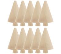 Beaupretty 10 Pièces Décoration D'arbre en Bois à Peindre Soi-même Petits Arbres en Bois Naturels pour Micro-paysages DIY Ornement Factice pour Décoration Maison et Fêtes