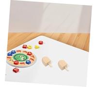 Beaupretty 10 Pièces Dreidels Bois Naturel Non Peints pour Hanukkah Toupies à Peindre DIY avec Manche Jeu pour Garçon Fille et Adultes Décorations Traditionnelles Lot