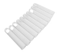 Beaupretty 10 pièces Embouts de Manche Balai Plastique Blanc Grip Antidérapant pour Suspension Accessoires de Remplacement pour Manches Balais
