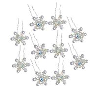 Beaupretty 10 pièces Épingle à Cheveux Mariage Forme U de Perles Accessoire Mariage Femme Élégant pour Coiffure Nuptiale