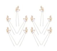 Beaupretty 10 pièces Épingles à Cheveux de Mariage Perles avec Accessoires Baroques Or pour et Occasions Spéciales pour Mariées et Demoiselles