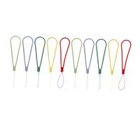 Beaupretty 10 pièces Lot de Chaînes Silicone Décoratives pour Téléphone Portable Cordon Court Tressé Vert Nuit Vert Thé Rouge Chinois Jaune Pâle Accessoires Suspendus Pratiques et Durables