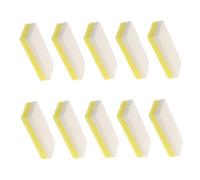 Beaupretty 10 Pièces Lot de Pierres Exfoliantes Double Face pour Pédicure Exfoliation Douce et Pierre PU Mousse pour Éliminer Peau Morte et Callosités Nettoyant Jaune