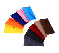 Beaupretty 10 pièces Lot de Pochettes Feutre Petites Poches avec Bouton-Pression pour Téléphone Sac Rangement Portable Multifonctionnel pour Monnaie Câbles Écouteurs
