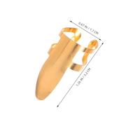 Beaupretty 10 Pièces Médiators Métal Ajustables pour Guitare Onglets Acier Inoxydable Confortables pour Doigts et Pouce Polyvalent pour Guitaristes et Joueurs de Banjo