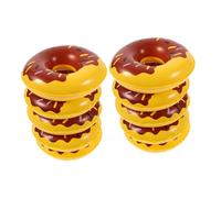 Beaupretty 10 Pièces Mini Anneaux de Natation Décoratifs Couleur Chocolat Ornements de Fête pour Piscine et Maison de Poupée Accessoires Simulés pour Jeux Deau et Créations Paysagères
