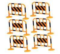 Beaupretty 10 pièces Mini Panneaux de Circulation Jouets Routiers Colorés pour Garçon Fille Modèles de Barricades Clôtures pour Apprentissage des Règles de Circulation Développement Cognitif