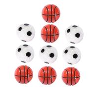 Beaupretty 10 pièces Miniature Basketball and Soccer Balls Small House Ornaments DIY Crafts Moss Micro Landscape Decoration for Shelves and Garden