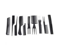 Beaupretty 10 Pièces peigne de coupe de cheveux hair charms hair toppers peignes antistatiques peigne double face peigne de salon peignes de coupe de cheveux Peigne de coiffure Black