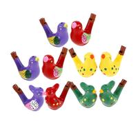 Beaupretty 10 pièces Sifflets Céramique Forme Doiseau Jouets Musicaux pour Garçon Fille Petits Instruments Sonores Colorés et Adaptés Aux Fêtes et Activités Extérieures