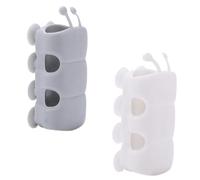 Beaupretty 10 Pièces Support Fixe de Blanc en Plastique L'usure, Siège de Pommeau Perçage pour Salle de Bain