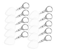 Beaupretty 10 Pièces Transparent Guitar Pick Holder Box with Keychain Portable Plectrum Storage Case for Acoustic and Electric Guitars Lightweight and Stylish Accessory