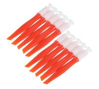 Beaupretty 10 Pièces Ventouse pour Ongles Professionnels et Débutants, en Abs et Silicone Orange, Base Élargie, pour Aligner et Résister Basculement Lors Création D'art D'ongles