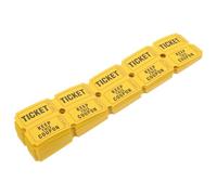 Beaupretty 100 Pièces Billets pour Loterie Papier Jaune, Format Simple et Clair, Adaptés pour Fêtes Foraines et Différentes Occasions