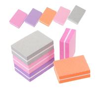 Beaupretty 100 pièces Bloc Polissage Ongles Sponge Nail Files Manucure Pédicure Mini Bloc Buffer Portable