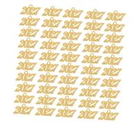 Beaupretty 100 Pièces Charms Numériques Alliage Doré et Robuste pour Création de Bijoux DIY Colliers Bracelets Boucles Oreilles Accessoires Fêtes Diplômes