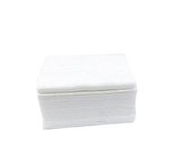 Beaupretty 100 pièces Coton Démaquillant Coton Naturel Boîte Plastique Transparente Lingettes Ongles Vernis Simple Couche Non Pelucheux Usage Cosmétique et Ongles