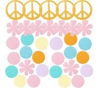 Beaupretty 100 Pièces de Confettis en Papier Rond pour Décoration de Table, Chutes de Papier Mariage en Carton Coloré, Shower et Fête Joyeuse