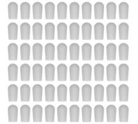 Beaupretty 100 Pièces Embouts pour Crochet de Cintre en Pvc Blanc Design Arrondi, Protection Facile pour Fil Métallique, pour Rangement et Organisation
