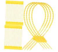 Beaupretty 100 pièces Étiquettes de Sécurité Tamper Zip Lock Attaches Autobloquantes Jetables pour Scellage Bagages Portes Transports et Logistique