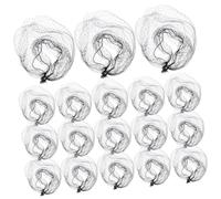 Beaupretty 100 Pièces Filets à Cheveux Invisibles Noirs Lot de Filets Élastiques Maille Nylon Respirante pour Chignon Ballet Restauration et Coiffure Professionnelle