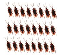 Beaupretty 100 pièces Lot de Fausses Cafards Plastique Réalistes pour Halloween Jouets Effrayants Simulation pour Fêtes et Farces