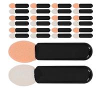 Beaupretty 100 Pièces Lot de Mini Applicateurs pour Fard à Paupières Noirs Pinceaux Ombre à Paupières Jetables Brosses Polyvalentes pour Maquillage Poudre et Gel pour Retouches et Fêtes