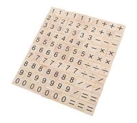 Beaupretty 100 pièces Mini Wooden Number Tiles Jeu Éducatif Mathématiques pour Garçon Fille Tuiles Bois DIY Jouets Compter Matériel Apprentissage Montessori Petites pour Activités Créatives