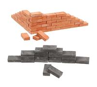 Beaupretty 100 pièces Miniature Bricks for Micro Landscape Decoration DIY Table Building Models for Toys Architecture Displays and Model Train Layouts
