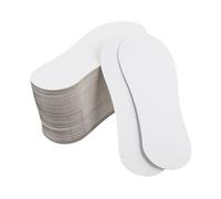 Beaupretty 100 Pièces Organisateurs de Chaussettes Invisibles Carton Blanc Supports pour Chaussettes Basses Femme Rangement Plat et Gain de Place pour Maison et Commerce
