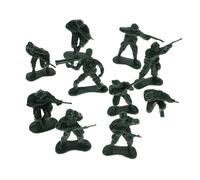 Beaupretty 100 Pièces Petits Soldats Jouets Plastique Militaires Styles pour Garçon Fille Jeu Imitation Éducatif Décoration Gâteau Thème