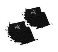 Beaupretty 100 Pièces Pochettes Pirate à Cordon pour Halloween Sacs de Rangement Résistants pour Fête Décoration Festive Sécurisée
