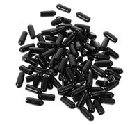 Beaupretty 100pcs Embouts de Bandeau en Caoutchouc Noir pour Protéger et Réparer les Serrage-têtes, Confortables à Porter pour DIY Accessoires Coiffure