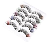 Beaupretty 10paires Faux Cils Colorés Cils Fausse Fourrure Extensions De Pour Femmes