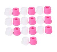 Beaupretty 10pcs Couvre-ongles pour Dissolution de Vernis à Ongles en Pp Rose Ajustement Serré, Maintien des Tampons pour Outils de Manucure Pratiques