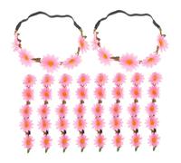 Beaupretty 10pièces Bandeau Fleur Marguerite Guirlande Naturelle Couronne Cheveux pour Décorations Mariage et Fêtes